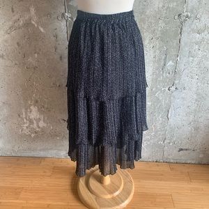 AliceBlue tiered flowy skirt